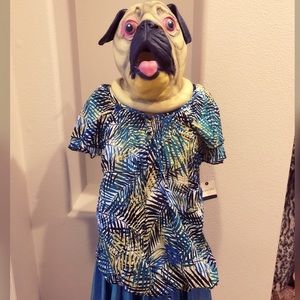 Cute, ST. JOHN'S BAY, tropical print top!!